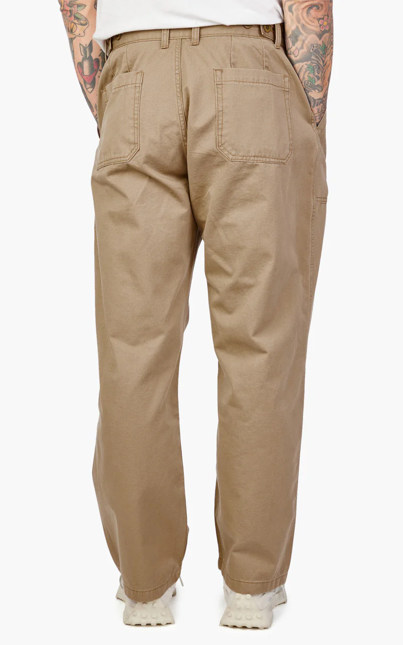 FrizmWORKS Chino Wide Fatigue Pants Beige - Image 6