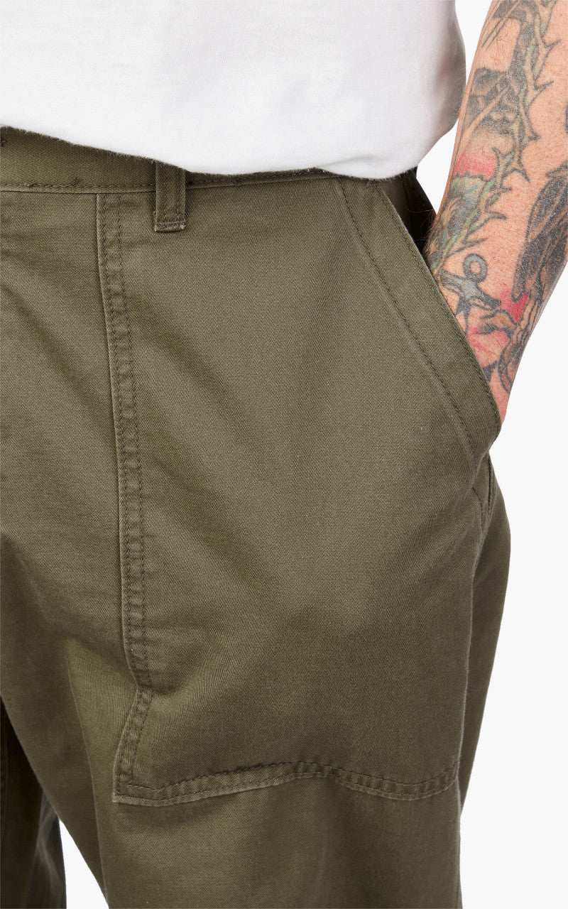 FrizmWORKS Chino Wide Fatigue Pants Khaki - Image 4