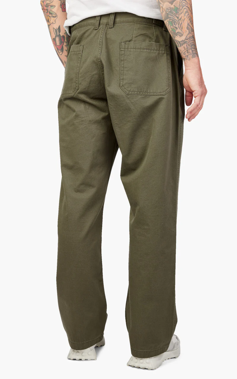 FrizmWORKS Chino Wide Fatigue Pants Khaki - Image 5