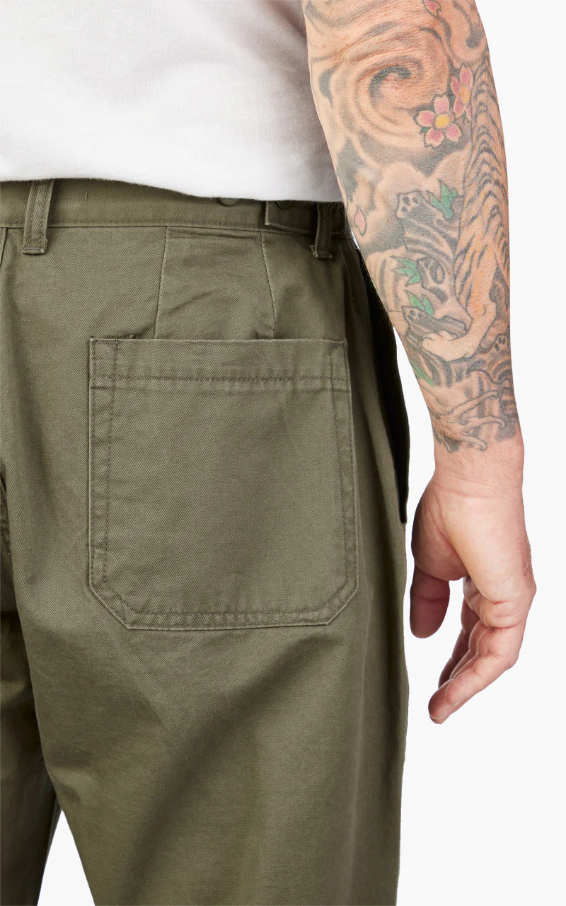 FrizmWORKS Chino Wide Fatigue Pants Khaki - Image 6
