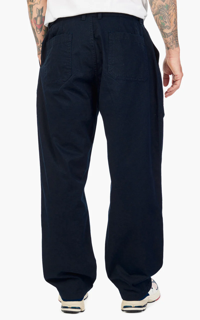 FrizmWORKS Chino Wide Fatigue Pants Navy - Image 5