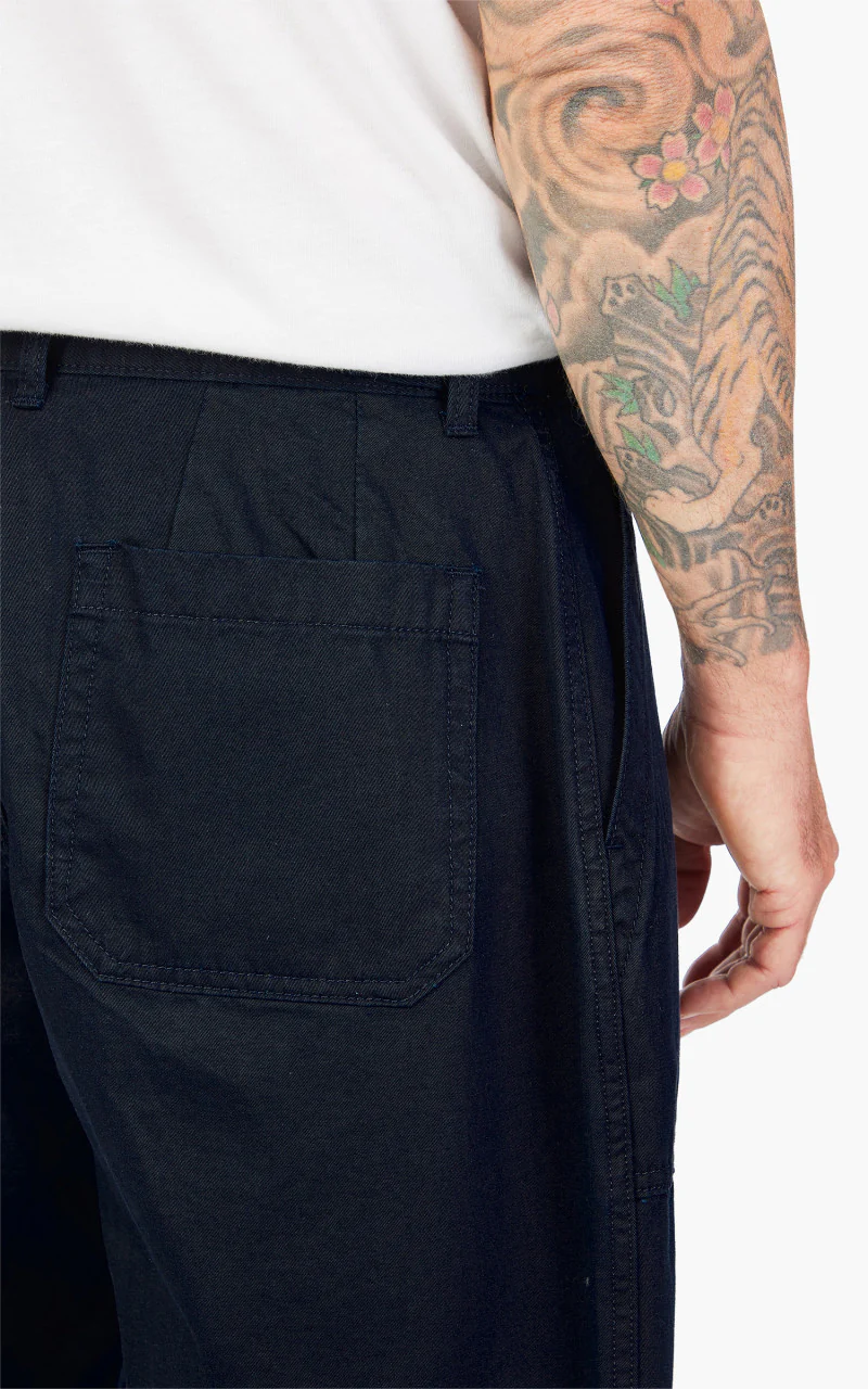 FrizmWORKS Chino Wide Fatigue Pants Navy - Image 6