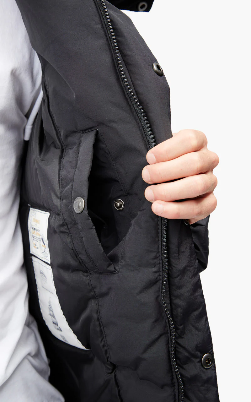 FrizmWORKS Hooded Puffer Down Parka Black - Image 12
