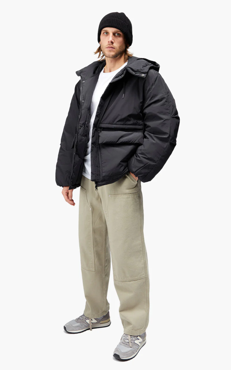 FrizmWORKS Hooded Puffer Down Parka Black - Image 13