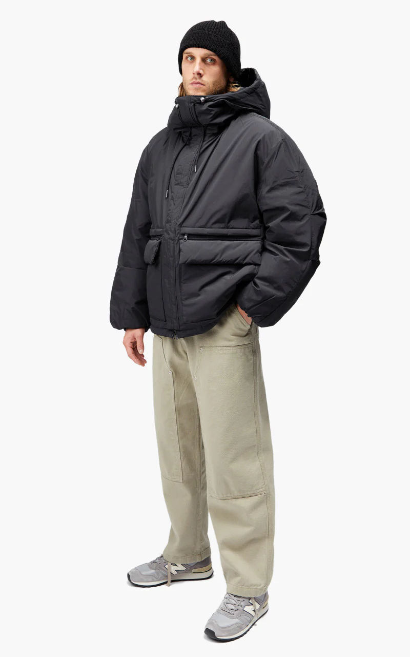 FrizmWORKS Hooded Puffer Down Parka Black - Image 2