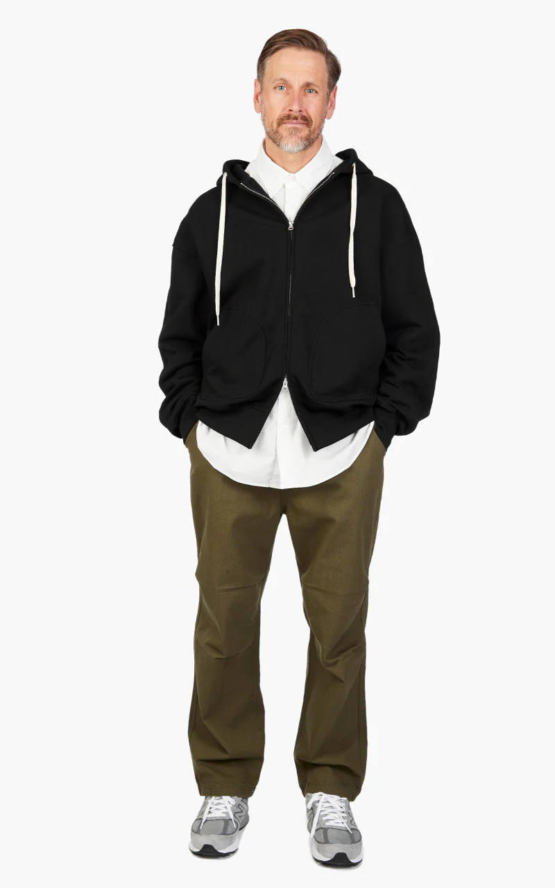 FrizmWORKS OG Heavyweight Zip Up Hoodie Black - Image 2