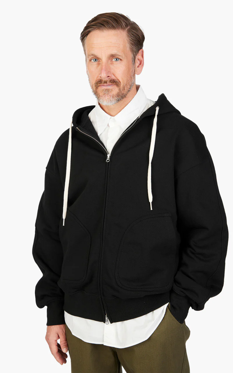 FrizmWORKS OG Heavyweight Zip Up Hoodie Black - Image 4
