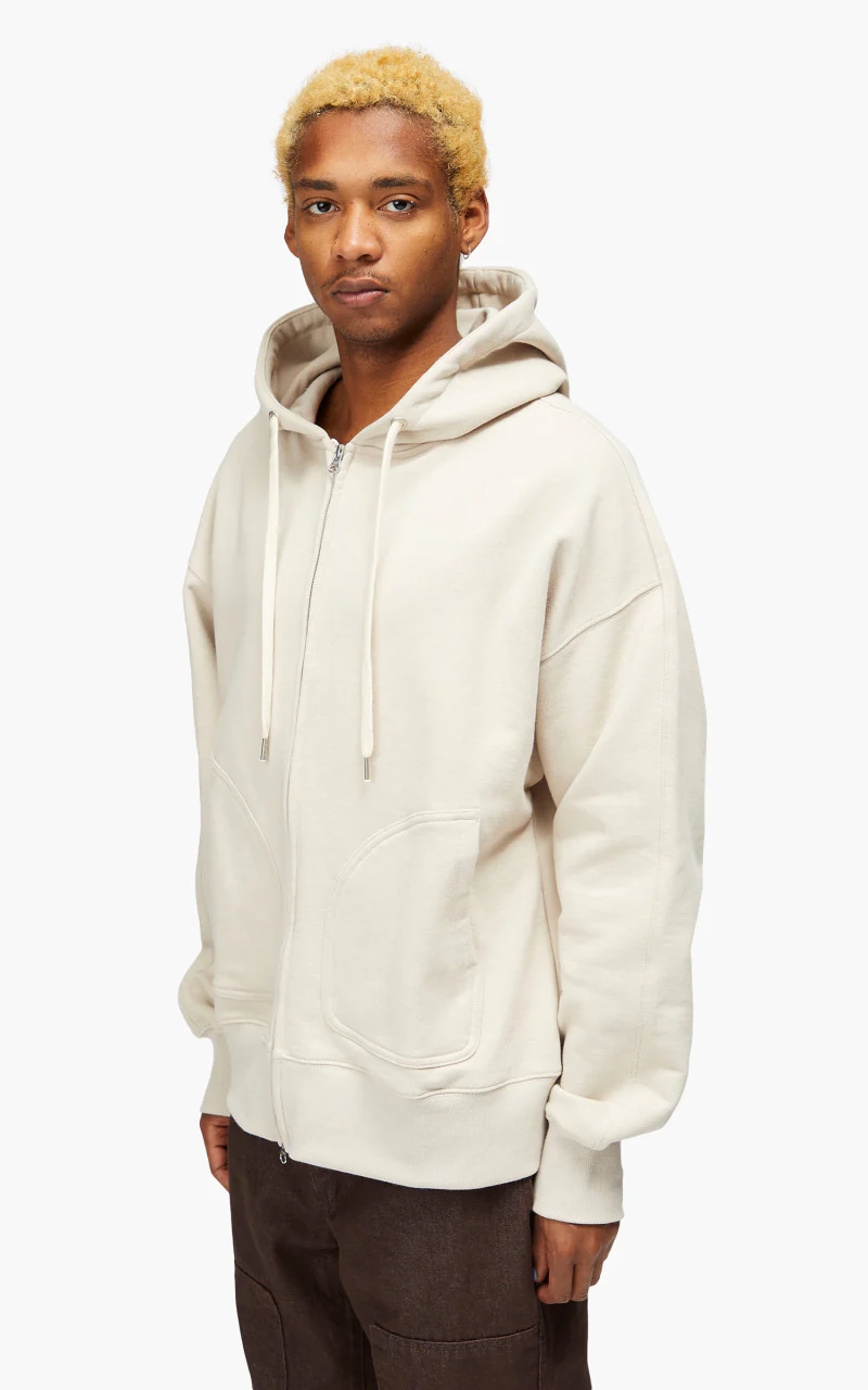FrizmWORKS OG Heavyweight Zip Up Hoodie Taupe - Image 4