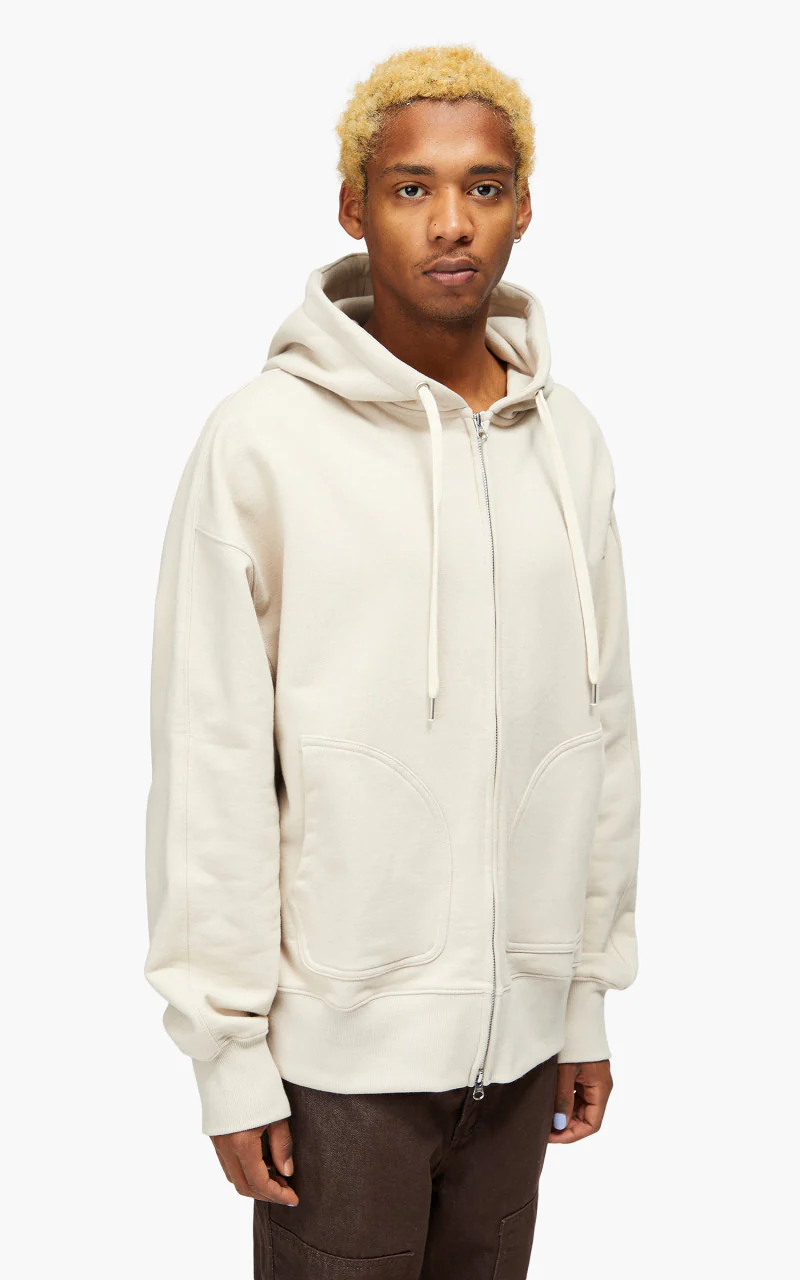FrizmWORKS OG Heavyweight Zip Up Hoodie Taupe - Image 5