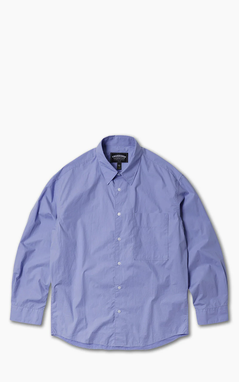 FrizmWORKS Paper Cotton Relaxed Shirt Sax Blue