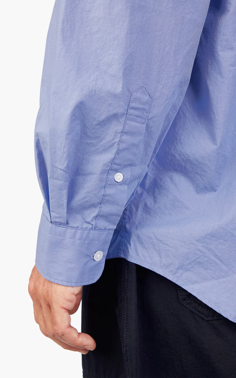 FrizmWORKS Paper Cotton Relaxed Shirt Sax Blue - Image 6