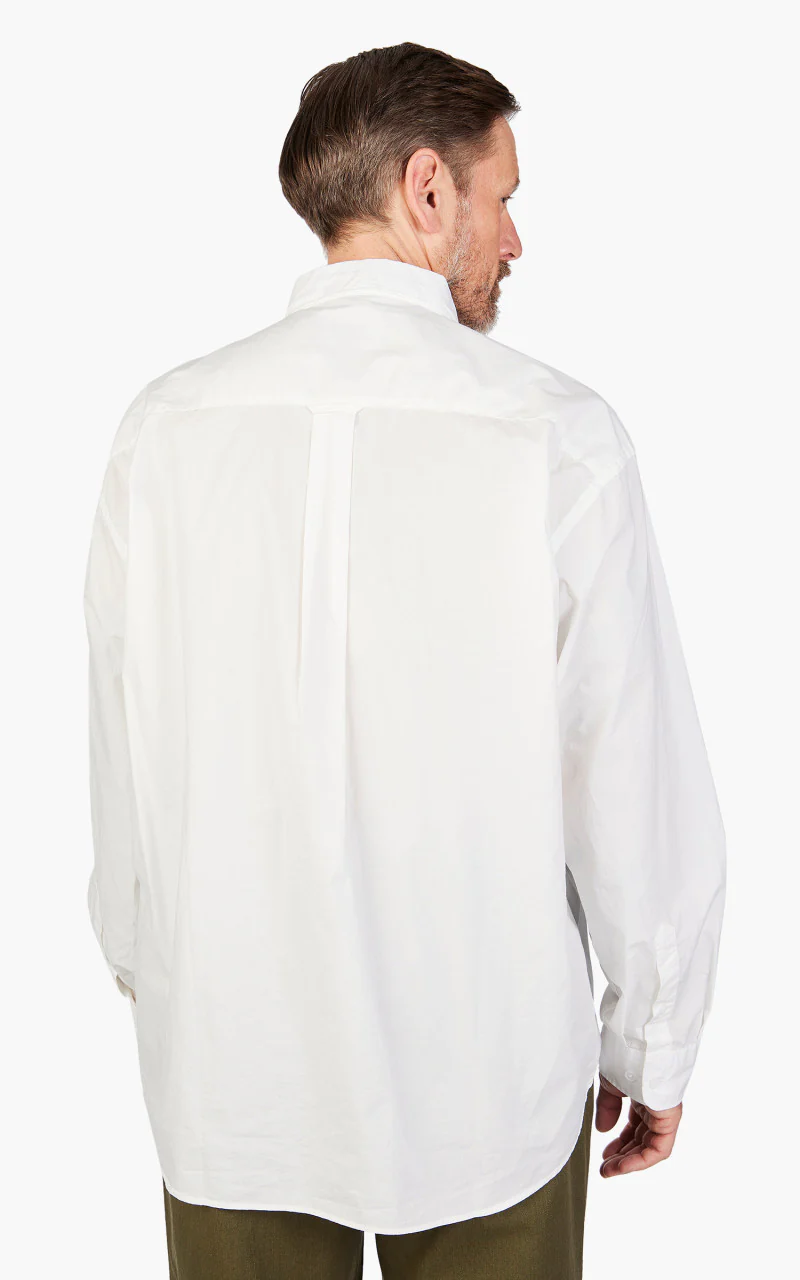 FrizmWORKS Paper Cotton Relaxed Shirt White - Image 5