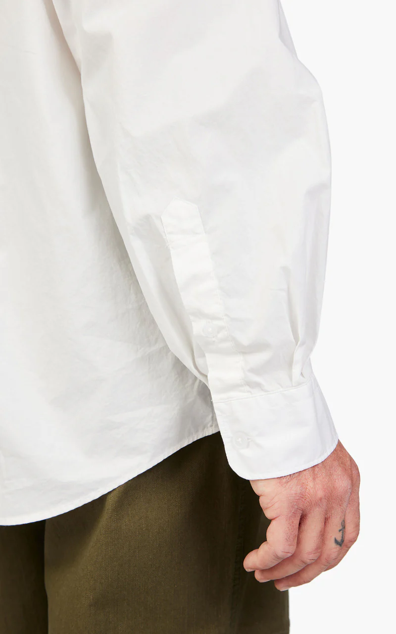 FrizmWORKS Paper Cotton Relaxed Shirt White - Image 6