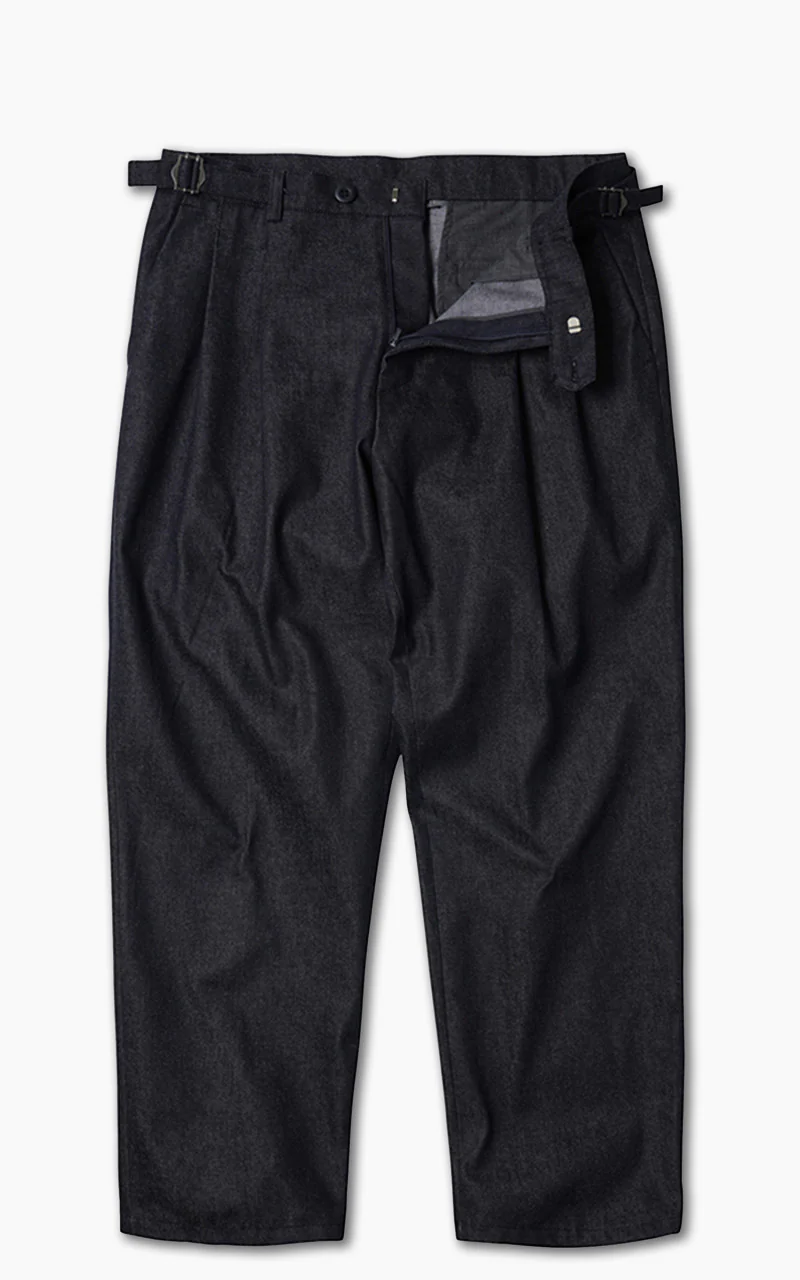FrizmWORKS Side Adjust Two Tuck Denim Pants Indigo - Image 3