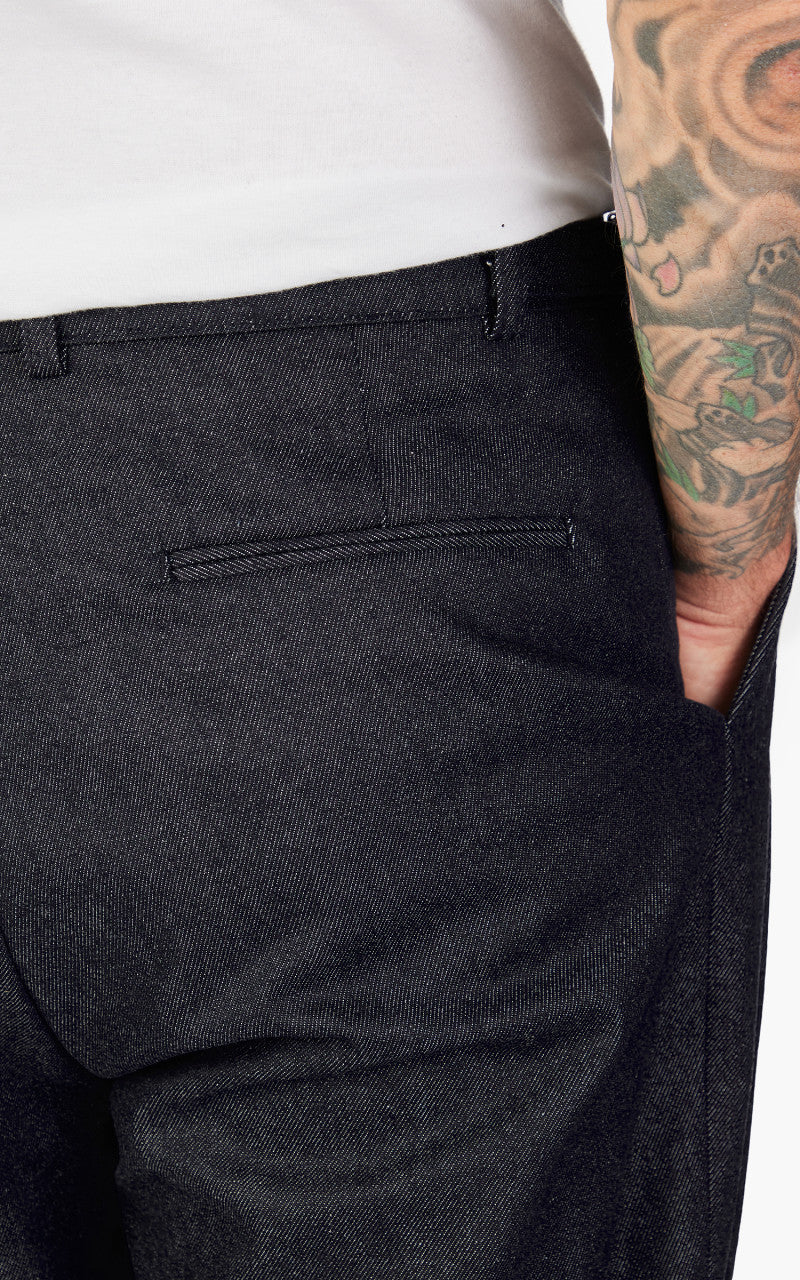 FrizmWORKS Side Adjust Two Tuck Denim Pants Indigo - Image 7