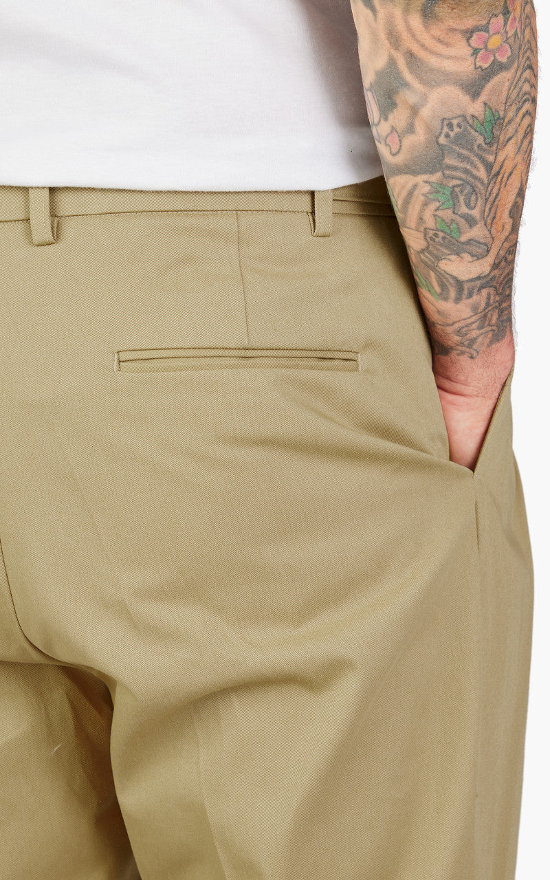 FrizmWORKS Side Adjust Two Tuck Pants Beige - Image 6
