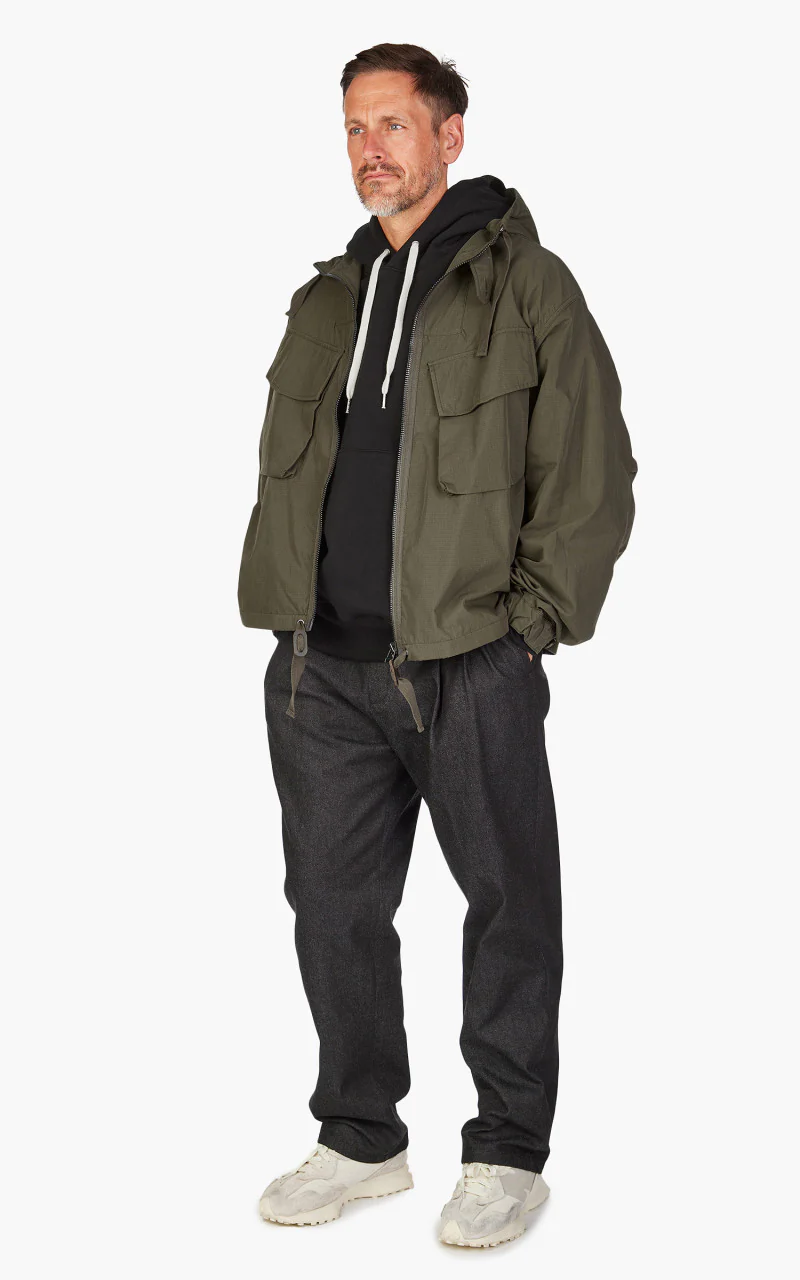 FrizmWORKS Smock Hooded Parka Olive - Image 2