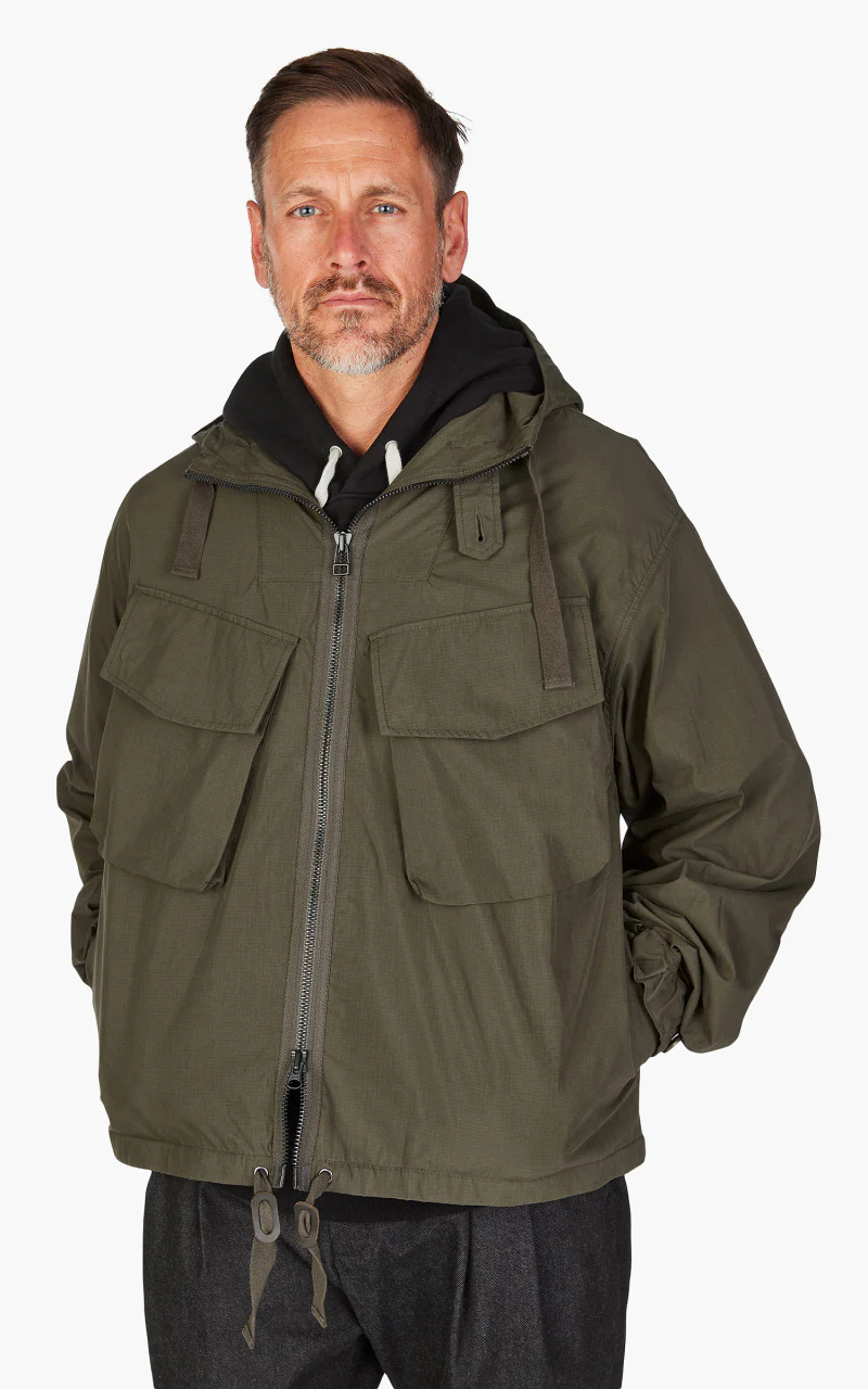 FrizmWORKS Smock Hooded Parka Olive - Image 3