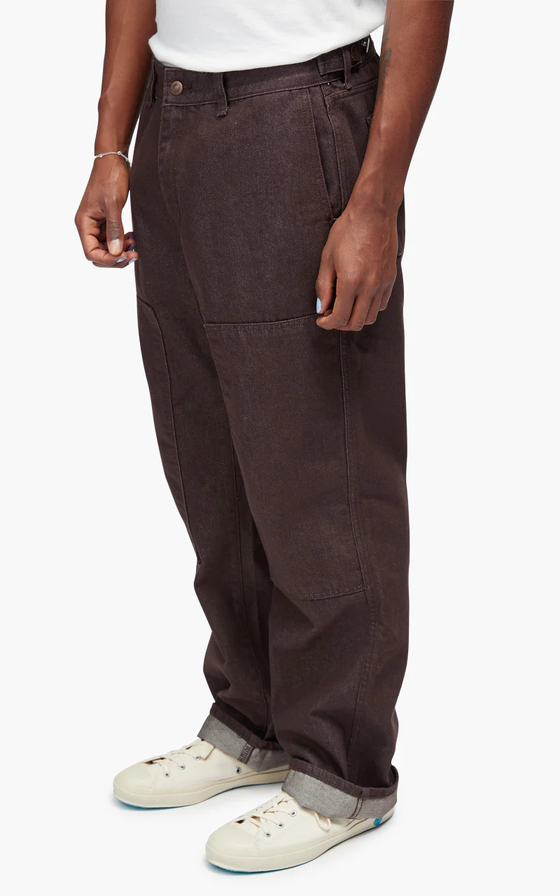 FrizmWORKS Stable Denim Pants Brown - Image 4