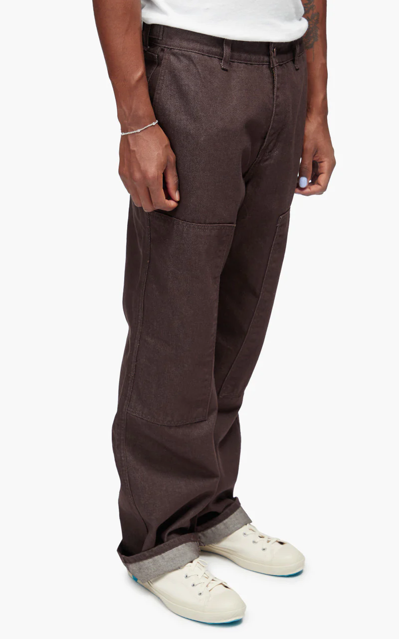 FrizmWORKS Stable Denim Pants Brown - Image 5