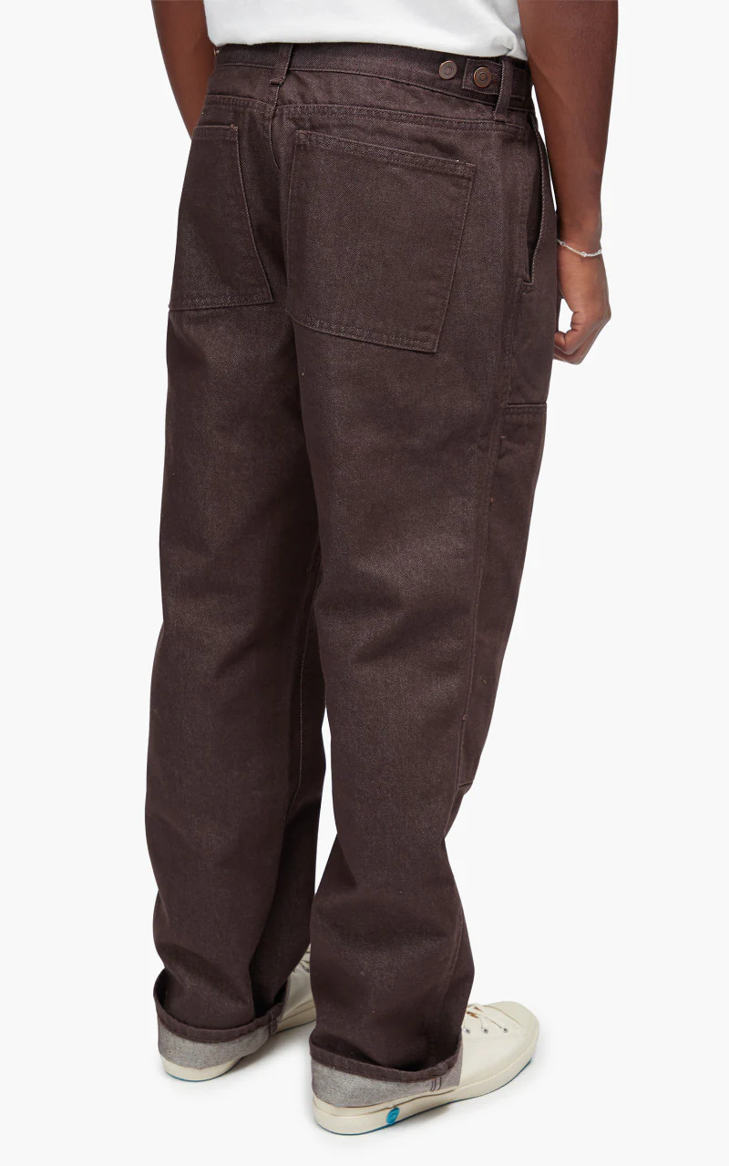 FrizmWORKS Stable Denim Pants Brown - Image 6