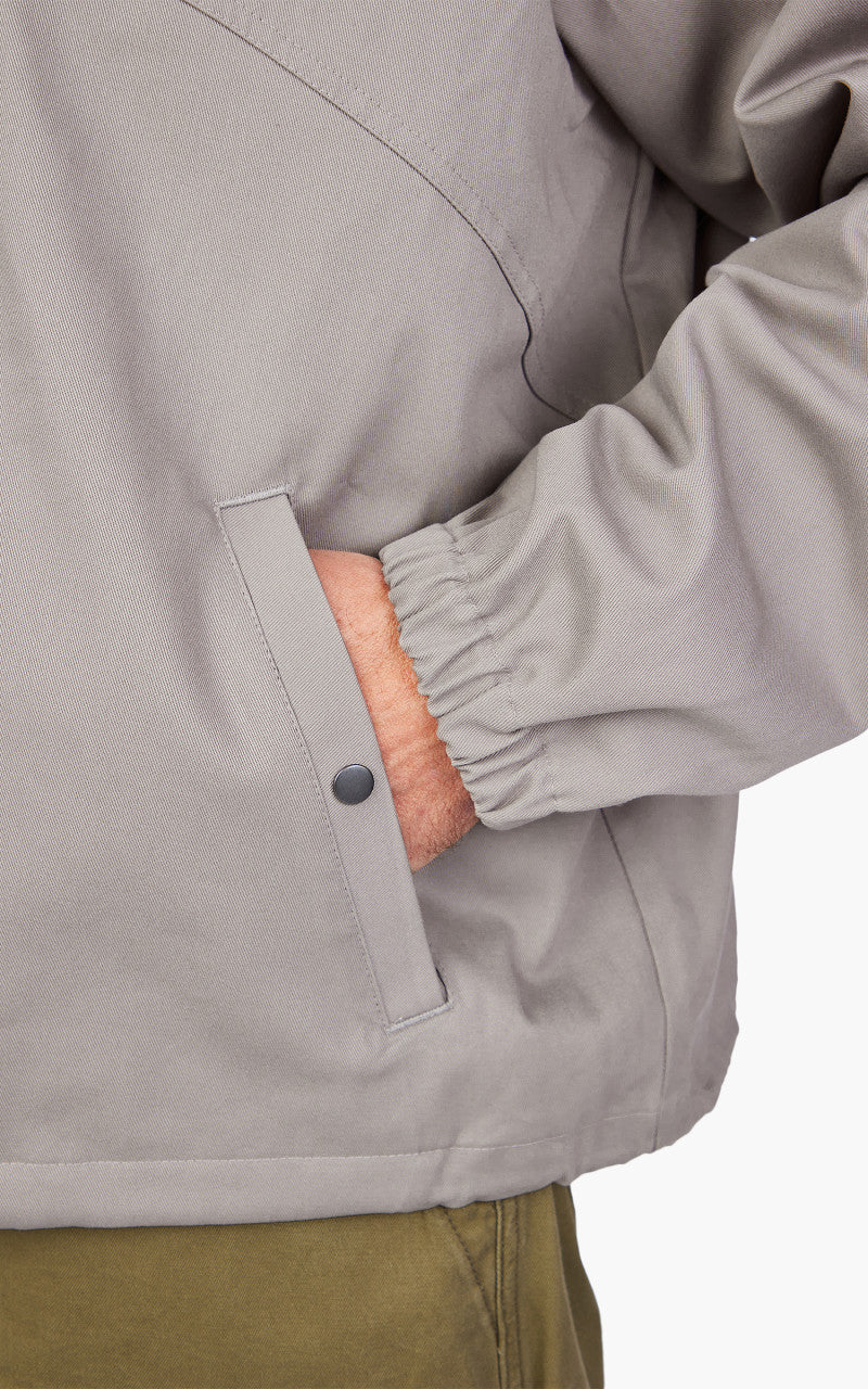 FrizmWORKS Twill Cotton Coach Jacket Fog Gray - Image 4