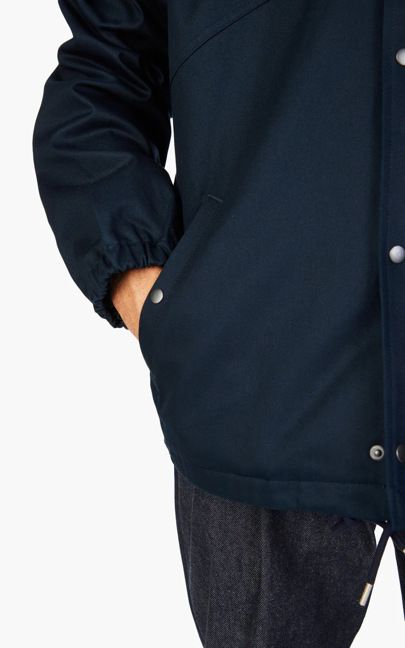 FrizmWORKS Twill Cotton Coach Jacket Navy - Image 3