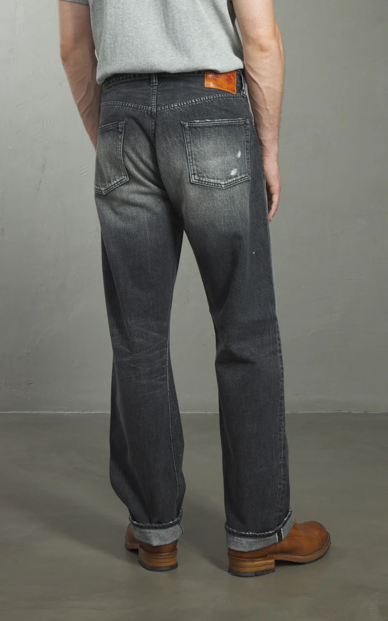 Fullcount 0105BKHW Wide Selvedge Denim Dartford Black - Image 7