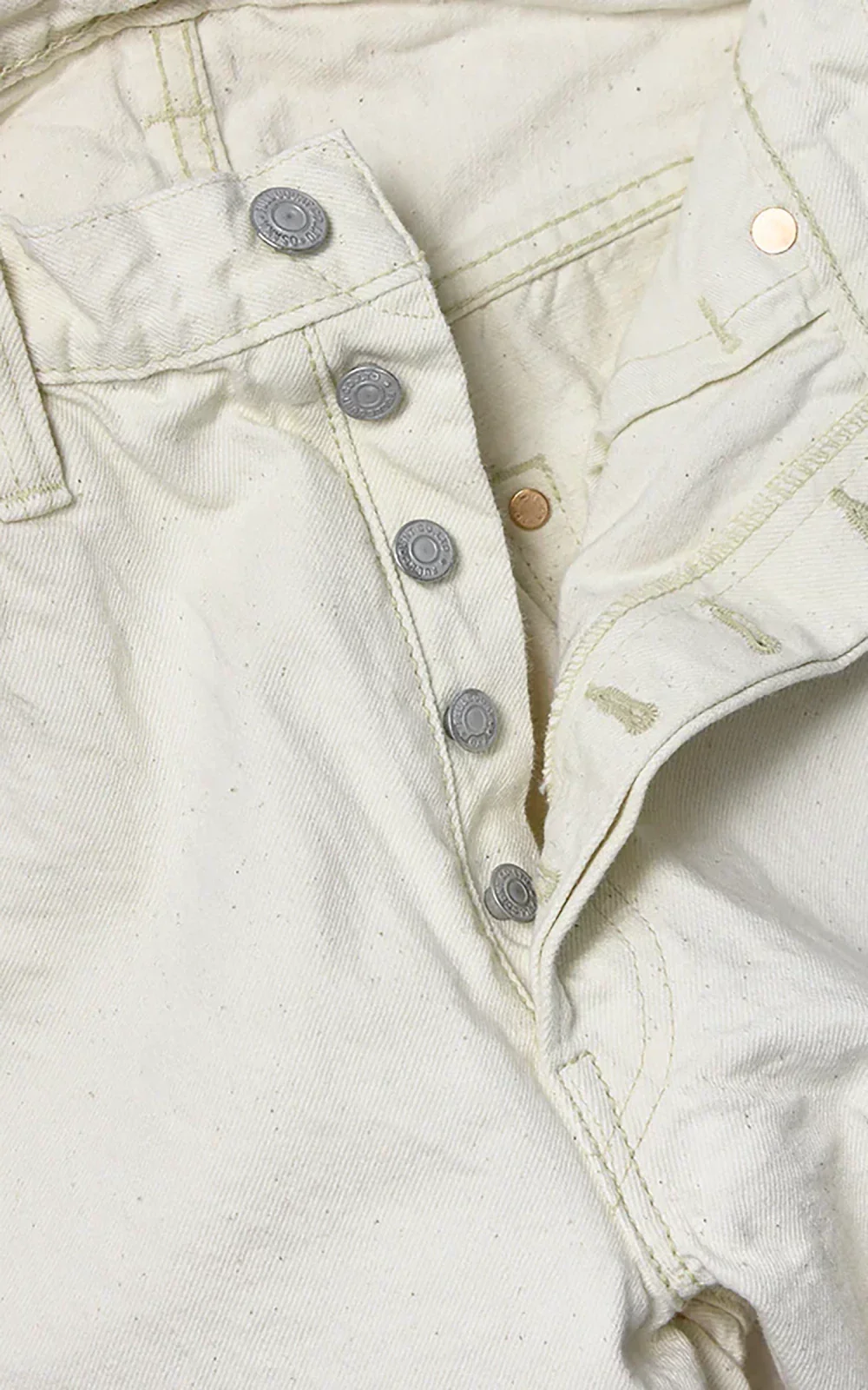 Fullcount 0105EC Wide Ecru Selvedge Denim Ecru 13.7oz - Image 5