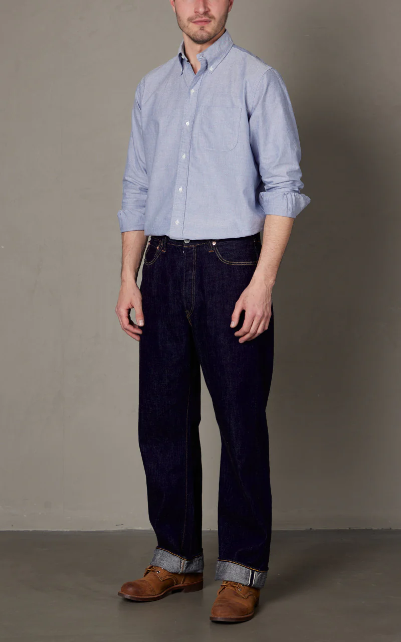 0105SSW Wide Selvedge Denim Super Smooth One Wash Indigo - Image 2