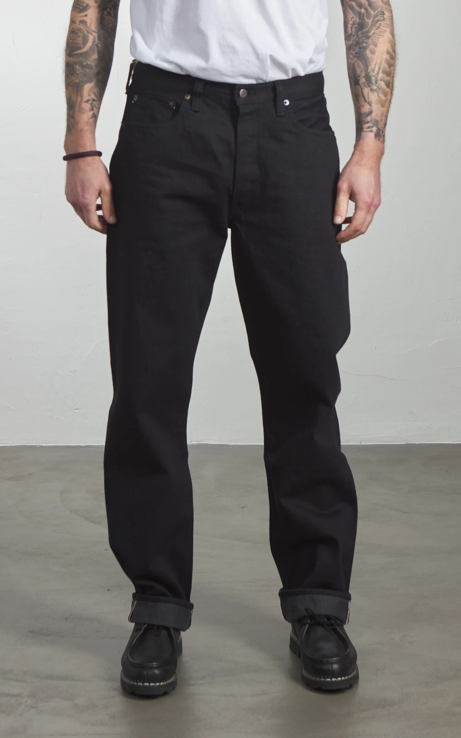 Fullcount 1101BG Straight Black/Gray Selvedge Denim Black/Gray - Image 2