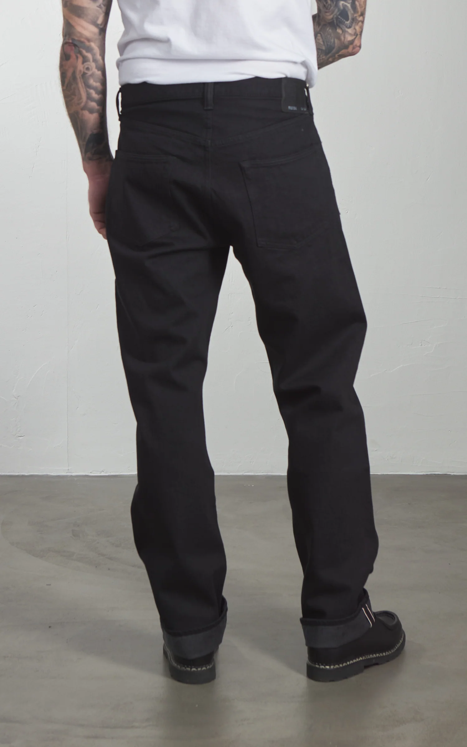 Fullcount 1101BG Straight Black/Gray Selvedge Denim Black/Gray - Image 5