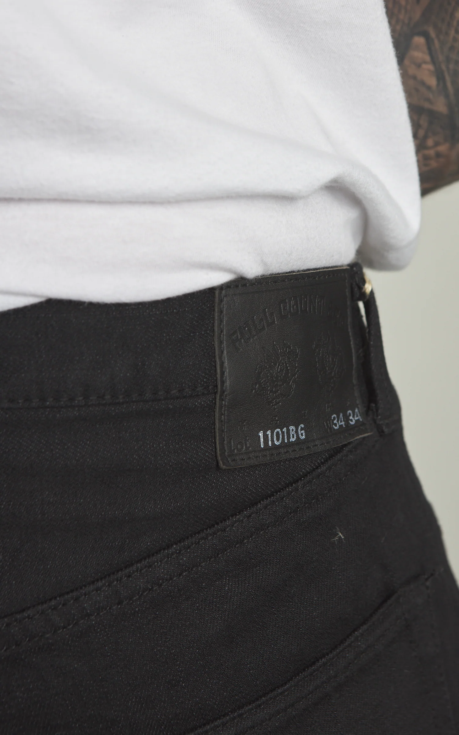 Fullcount 1101BG Straight Black/Gray Selvedge Denim Black/Gray - Image 6