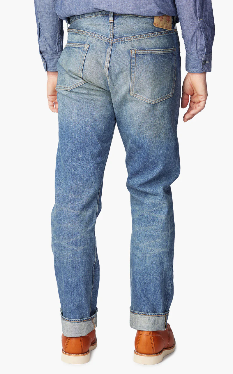 1102-Fade Straight Selvedge Denim Washed Indigo - Image 6