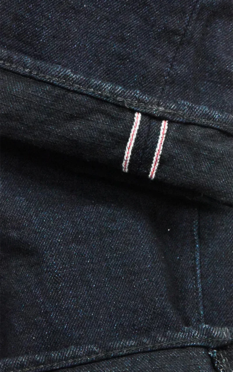 Fullcount 1103SRB Clean Straight Denim Super Rough Indigo x Black 15.5oz - Image 6