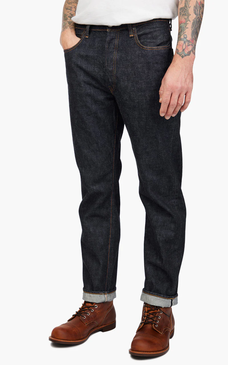 Fullcount 1103W Clean Straight Denim One Wash Indigo 13.7oz - Image 4