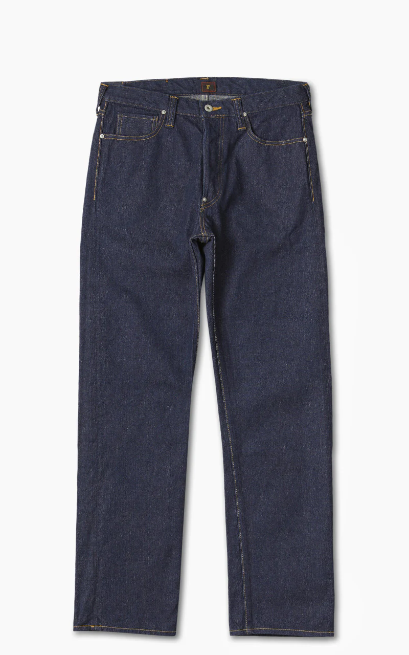Fullcount 1107 Cowboy Jeans Selvedge Denim One Wash Indigo
