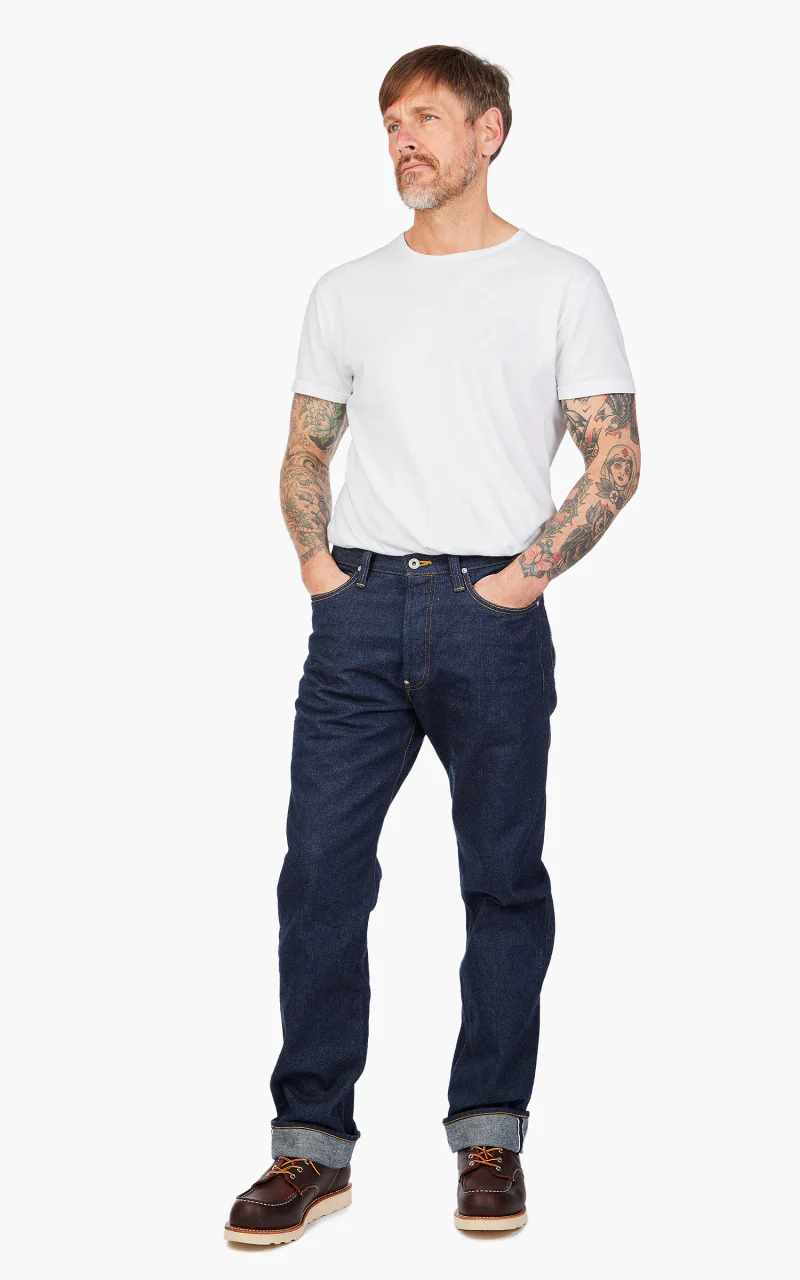 Fullcount 1107 Cowboy Jeans Selvedge Denim One Wash Indigo - Image 2
