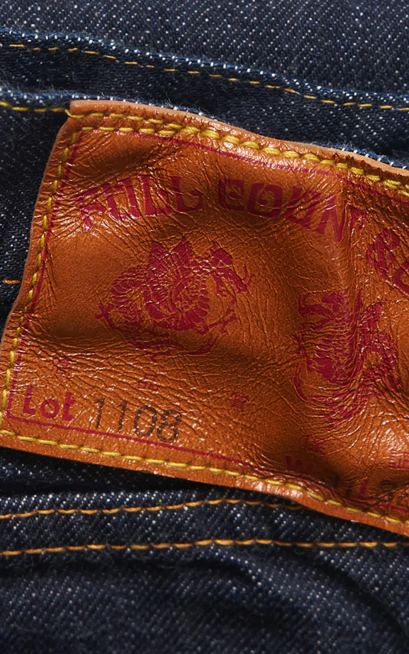 Fullcount 1108W Slim Straight Selvedge Denim One Wash Indigo - Image 13