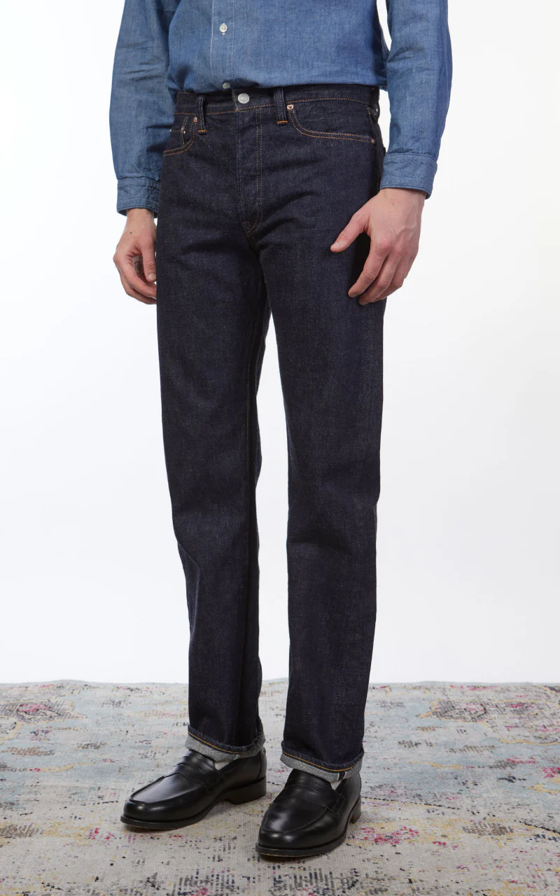 Fullcount 1108W Slim Straight Selvedge Denim One Wash Indigo - Image 3