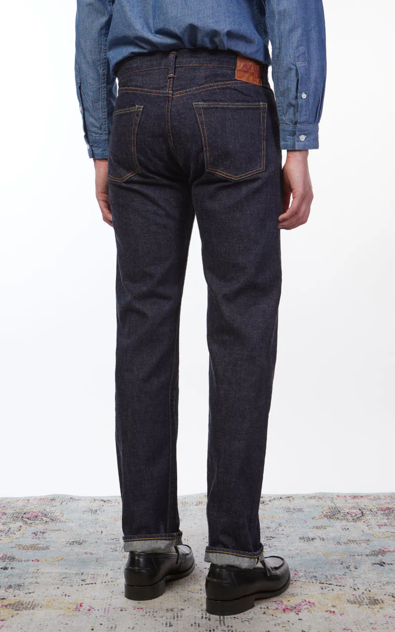 Fullcount 1108W Slim Straight Selvedge Denim One Wash Indigo - Image 4