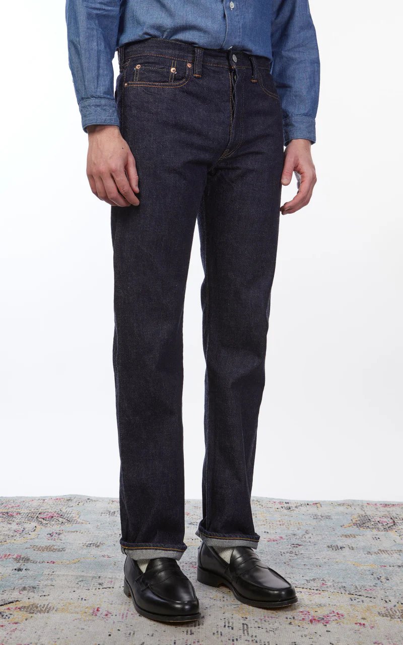 Fullcount 1108W Slim Straight Selvedge Denim One Wash Indigo - Image 6
