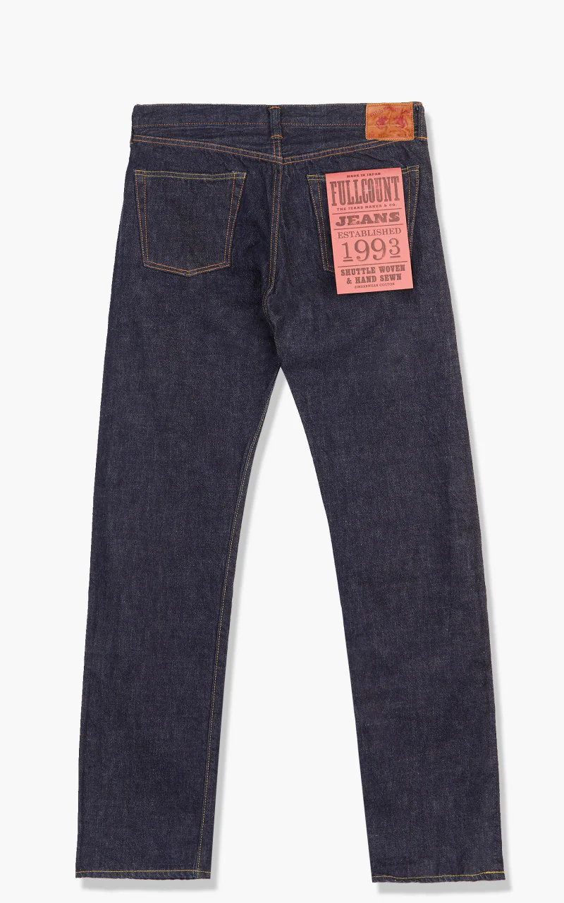 Fullcount 1108W Slim Straight Selvedge Denim One Wash Indigo - Image 7
