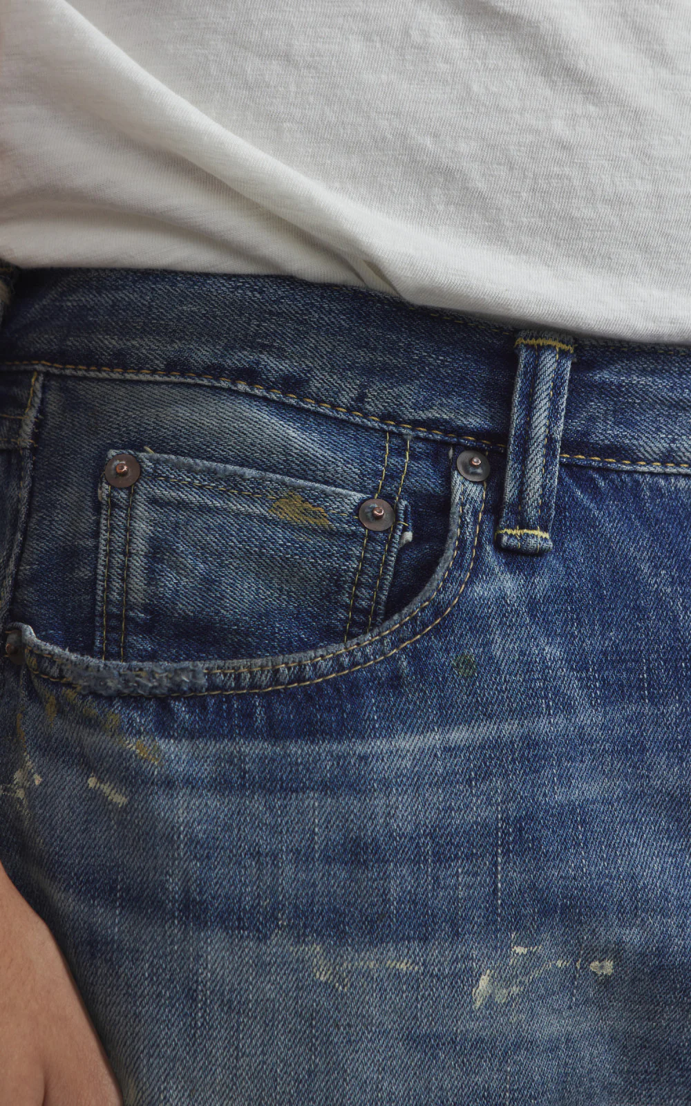 Fullcount 1126HW 1937 Model Selvedge Denim Dartford Splatter Indigo - Image 4