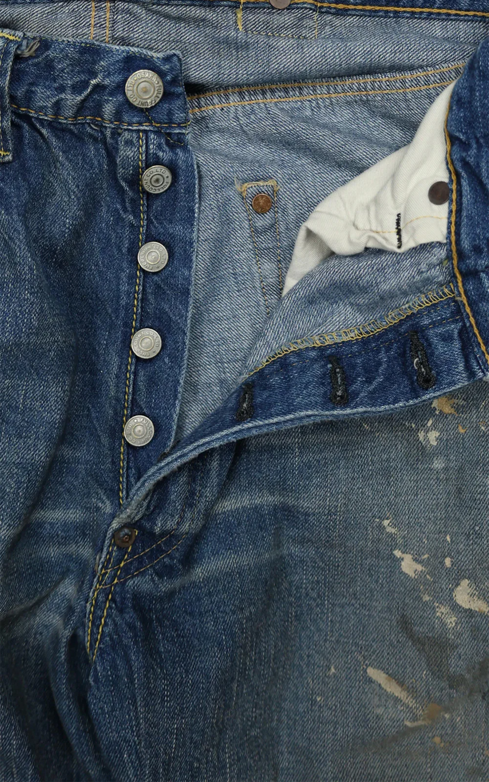 Fullcount 1126HW 1937 Model Selvedge Denim Dartford Splatter Indigo - Image 5