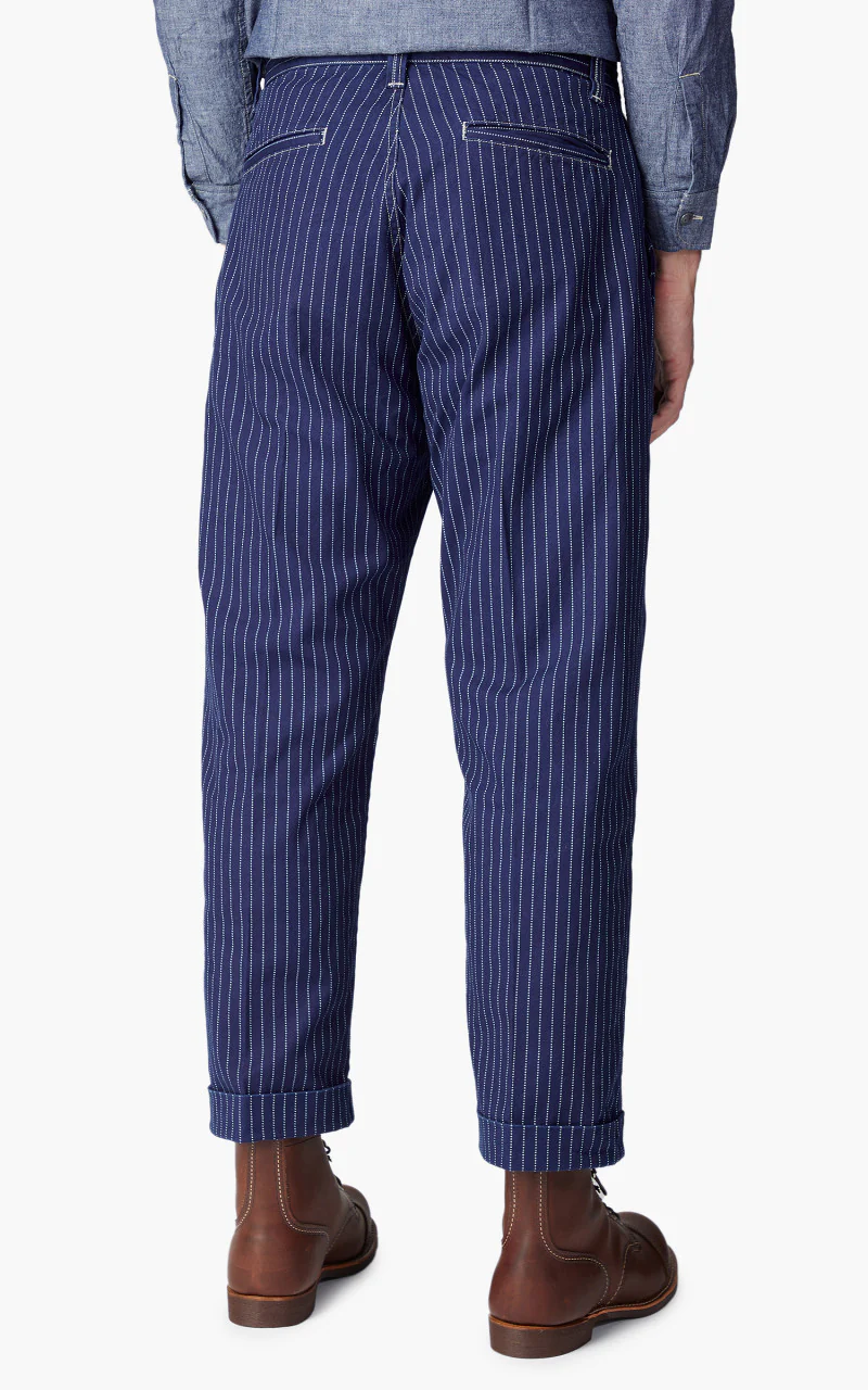 1128-4 Farmers Trouser Indigo Wabash Stripe - Image 5