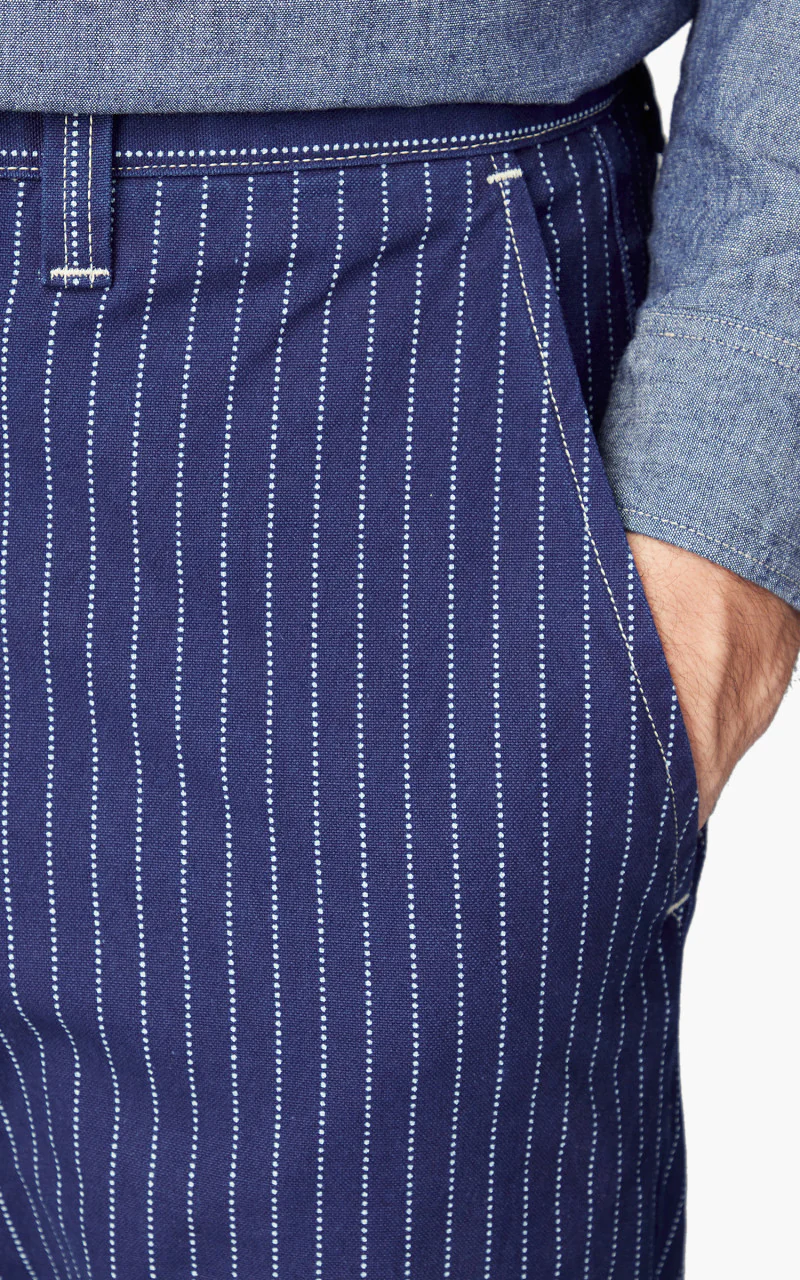1128-4 Farmers Trouser Indigo Wabash Stripe - Image 7
