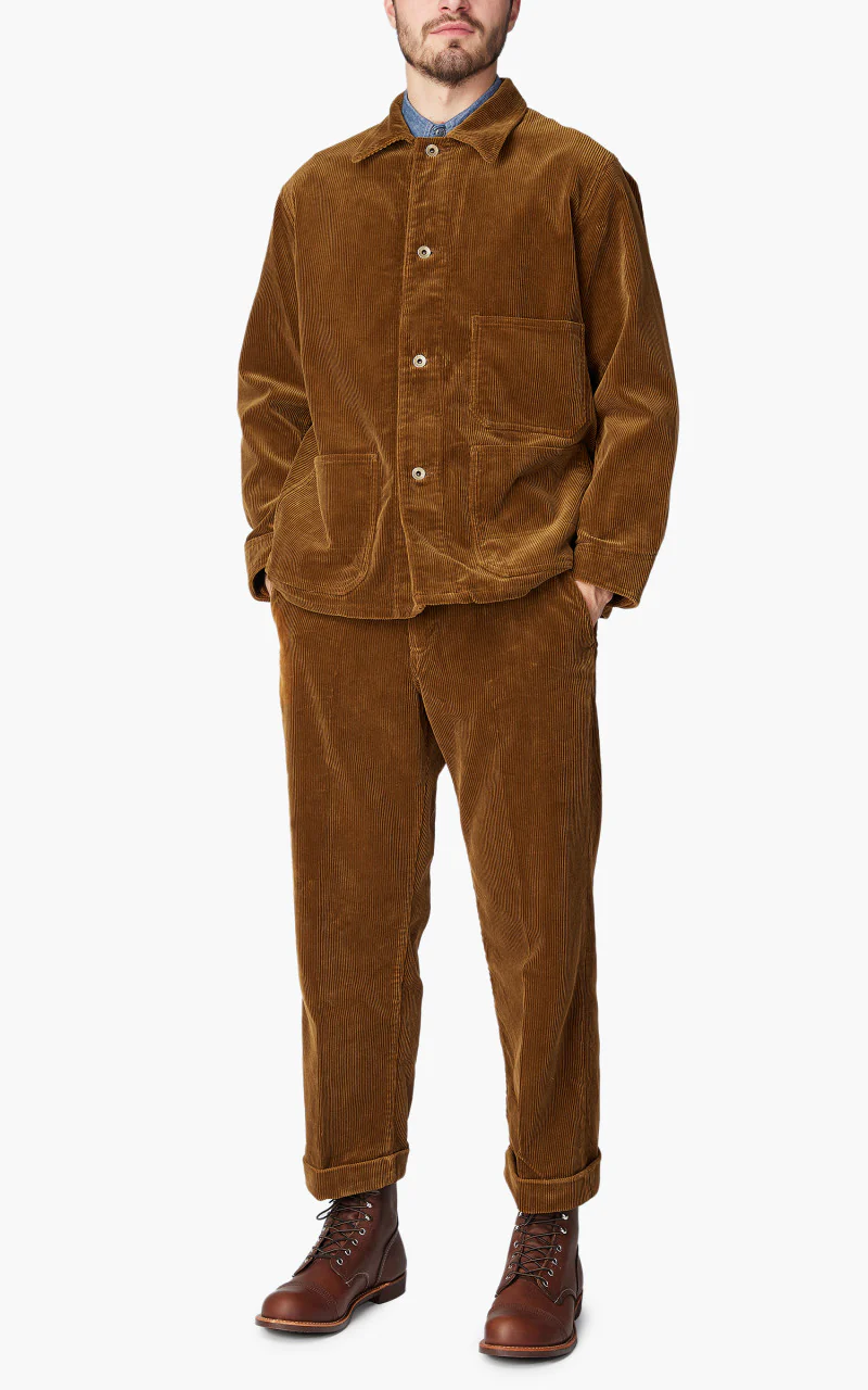 1128-5 Farmers Trouser Super Fine Corduroy Brown - Image 4