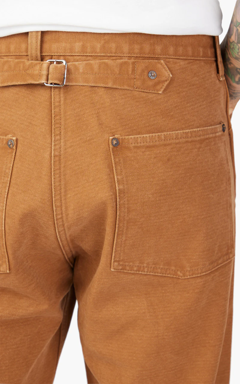 Fullcount 1129-2 Heavy Canvas Cinch Back Work Pants Copper Brown - Image 5