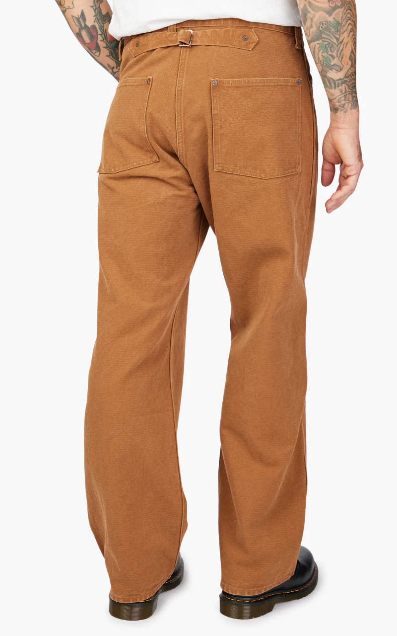 Fullcount 1129-2 Heavy Canvas Cinch Back Work Pants Copper Brown - Image 6
